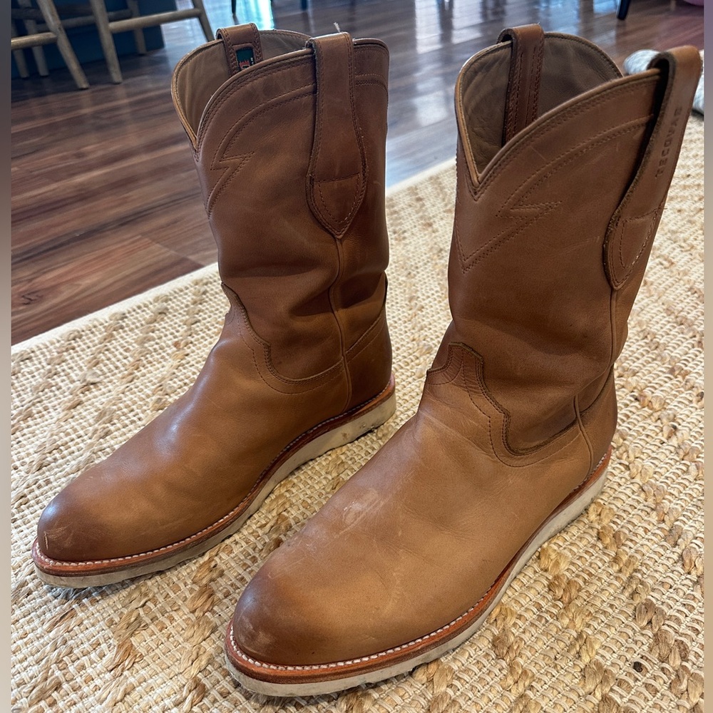 TECOVAS “The Knox” Roper style boots. Size 10 EE (WIDE).
